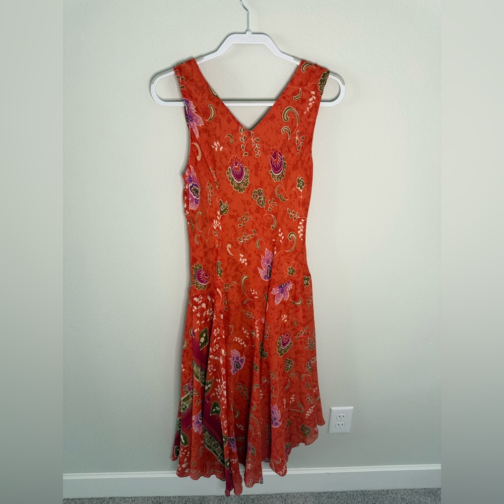 Rabbit Rabbit Rabbit Asymmetrical Dress - Orange and Pink - Picture 3 of 3